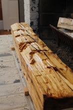 Load image into Gallery viewer, Hand-Hewn Dressed Mantel - Pine with Boiled Linseed Oil #004