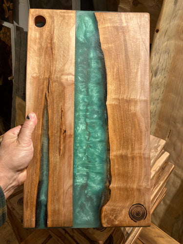 Green Double Mark and Maple Charcuterie Board